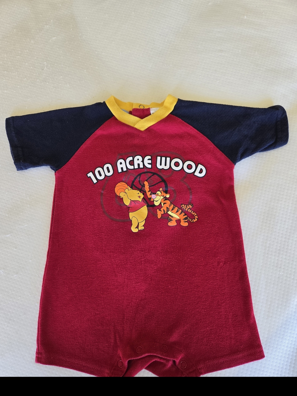 Y2K | Winnie the Pooh 100 Acre Wood Romper | Size 24 Months